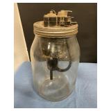 Vintage windshield washer jar with pump