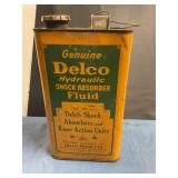 Vintage Delco Hydraulic Fluid 1gal can (empty)