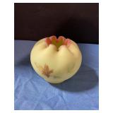 Fenton Maple leaf vase 3"
