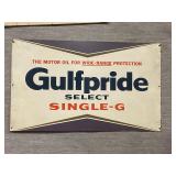 1939 Vintage Gulfpride Metal sign 17.5" x 12.5"