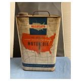 AllState 2 1/2 gal motor oil can (empty)