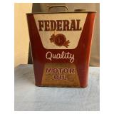 Federal Quality Motor Oil 2gal can (empty)