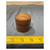 Vintage snow proof leather conditioner container