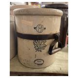 Western Stoneware #6 maple leaf crock NO SHIP