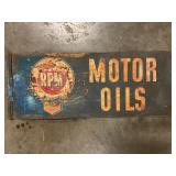 RPM motor oils double sided metal sign