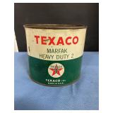 Vintage Texaco Marfak heavy duty 2 grease can