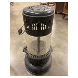 Antique kerosene heater with glass globe NO SHIP