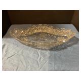 Crystal glass serving Bowl 14"