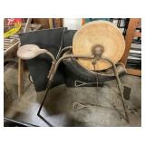 Antique grinding wheel NO SHIP