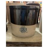 Crock w/ Four Leaf Clover #3 NO SHIP