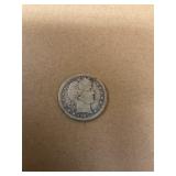 Silver Barber Quarter 1907