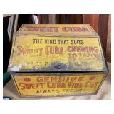 Antique Cuba  advertising tin store display box