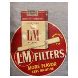 Vintage L & M Cigarette Metal sign 28.5" T x 24" R