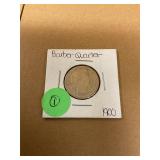 Silver Barber Quarter 1900