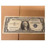 Silver Certificate Blue seal $1 Bill 1957