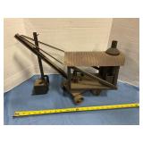 Vintage Metal Toy Crane