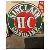 Sinclair Gasoline two sided porcelain sign 48"x48"