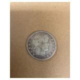 Silver Barber Half Dollar  1906