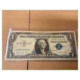 Silver Certificate Blue seal $1 Bill 1957A
