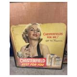 Chesterfield cigarette advertisement  20"x20"