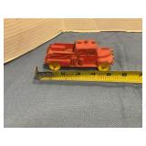 Antique plastic toy medic truck