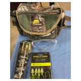 Plano sports bag w/ earplugs, glasses & rods