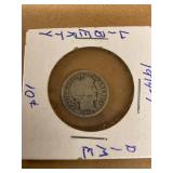 Silver Barber Dime 1914P