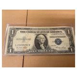 Silver Certificate Blue seal $1 Bill 1935E