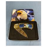 Eagle pocket knife in case
