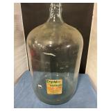 Crystal 5 gallon glass water jug