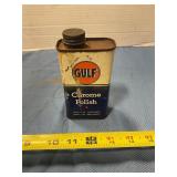 Gulf chrome polish container