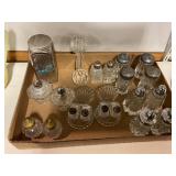 Crystal salt and pepper shakers