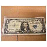 Silver Certificate Blue seal $1 Bill 1957A