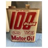 Vintage 100Plus Motor Oil 2gal can (empty)