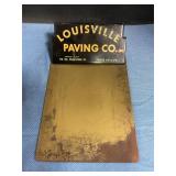 Advertisement clipboard Louisville paving co.