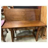Fold-up table w/ 2 drawers 59"L x 40" W