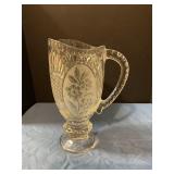 Crystal glass pitcher