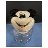 Vintage Mickey canister 6" tall