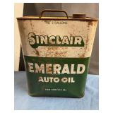 Sinclair 2gal auto oil can (empty)