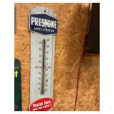 Preston metal thermometer 36"  ( glass tube broke)
