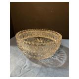 Crystal glass bowl 9"