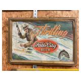 Vintage Falls City Beer  metal sign 29" x 13"