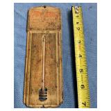 Vintage Blue Devil Metal thermometer sign