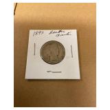 Silver Barber Quarter 1893