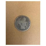 Silver Barber Half Dollar 1900