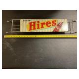 Vintage Hires Root Beer metal door push sign