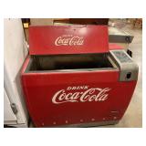 Antique Coca-Cola double sided cooler chest