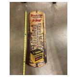 Vintage Prest-o-lite advertising thermometer