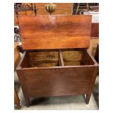 Antique wooden sugar chest