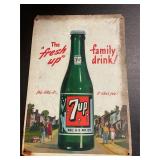7up Metal Sign 17"x12"